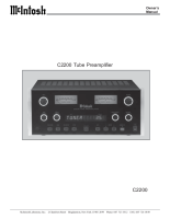 McIntosh C-2200 - Owners manual
